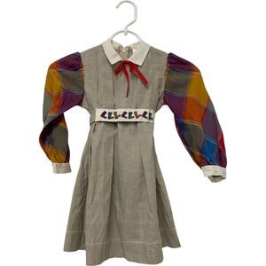 Ruth Of Carolina Long Sleeve Pleated Dress Girls Size 5 Multicolor Plaid